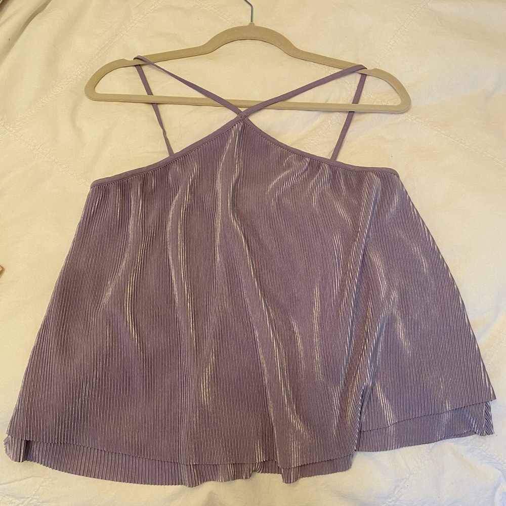 Urban Outfitters purple halter-neck top (small)